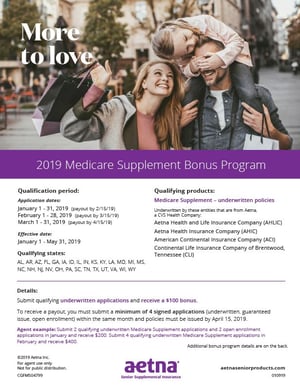 aetna incentives supplemental senior